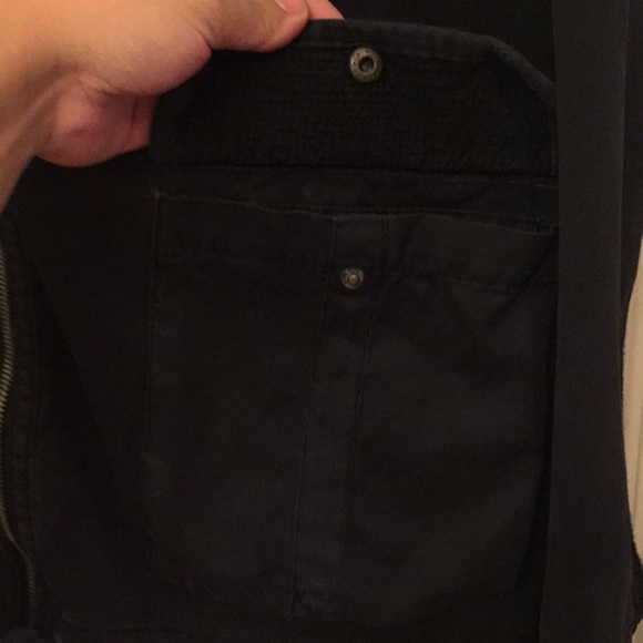 Converse Black Cotton Zip-Up Jacket - Picture 6 of 8